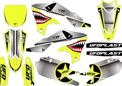 Kit grafica Ufo Thunder per Yamaha Giallo fluo UFO  - Annuncio 9499993