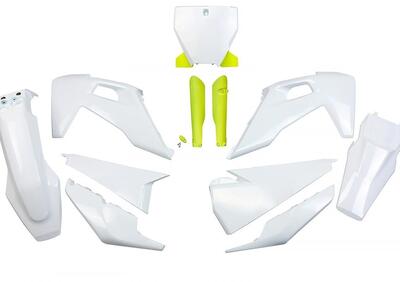 Kit plastiche completo UFO per Husqvarna Bianco Gi  - Annuncio 8974064