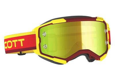 Occhiali cross Scott fury rosso giallo lente gial - Annuncio 9666944
