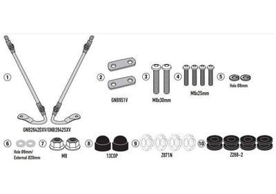 Kit di attacchi Givi D1181ST A8962A Per NIU MQI GT - Annuncio 9213217