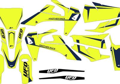 Kit grafica Ufo Tecna per Husqvarna Giallo fluo UF  - Annuncio 8954625