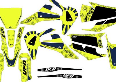 Kit grafica Ufo Akaishi per Husqvarna Giallo fluo  - Annuncio 8954629