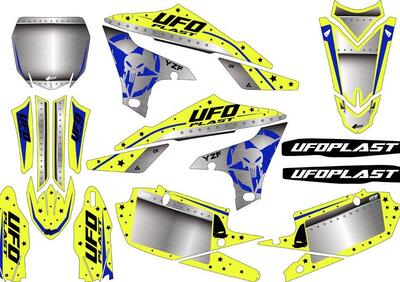 Kit grafica Ufo Stardust per Yamaha Giallo fluo UF  - Annuncio 8978973