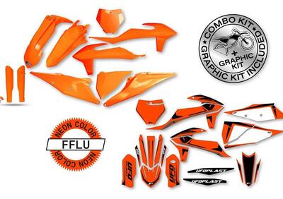 Kit plastiche+decals Ufo Apodis Ktm Arancione fluo  - Annuncio 8981691