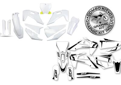 Kit plastiche+decals Ufo Tecna Husqvarna Blu UFO  - Annuncio 8979242