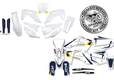 Kit plastiche+decals Ufo Tecna Husqvarna Giallo fl  - Annuncio 8979244