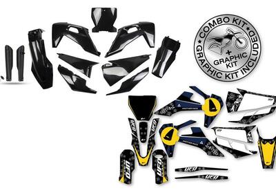 Kit plastiche+decals Ufo Akaishi Husqvarna Bianco  - Annuncio 8979246