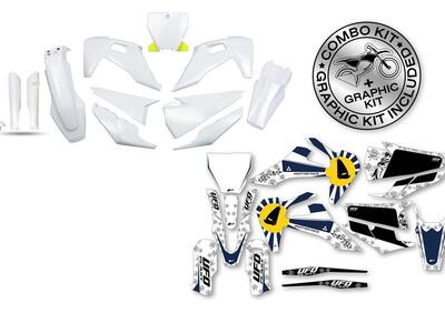 Kit plastiche+decals Ufo Akaishi Husqvarna Blu UFO  - Annuncio 8979247