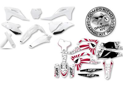Kit plastiche+decals Ufo Akaishi Gas Gas Bianco UF  - Annuncio 8979257
