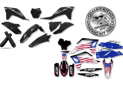 Kit plastiche+decals Ufo Patriot Gas Gas Nero UFO  - Annuncio 8979259