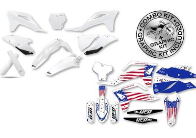 Kit plastiche+decals Ufo Patriot Gas Gas Bianco UF  - Annuncio 8979260