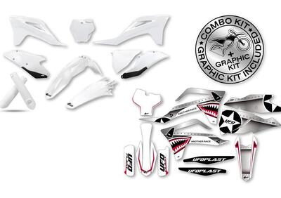 Kit plastiche+decals Ufo Thunder Gas Gas Bianco UF  - Annuncio 8979263