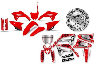 Kit plastiche+decals Ufo Stardust Honda Rosso UFO  - Annuncio 8973745