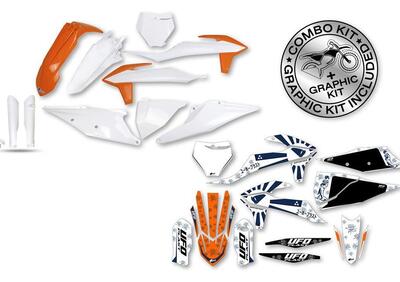 Kit plastiche+decals Ufo Akaishi Ktm oem UFO  - Annuncio 8981706
