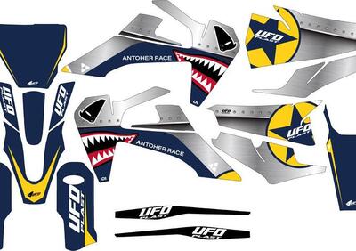 Kit grafica Ufo Thunder per Husqvarna Blu UFO  - Annuncio 9569578