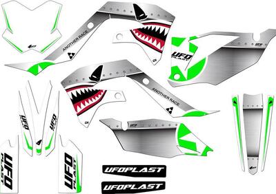 Kit grafica Ufo Thunder per Kawasaki Bianco UFO  - Annuncio 8989446