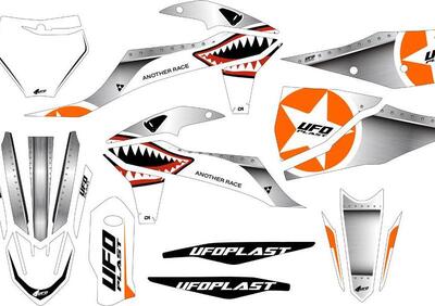 Kit grafica Ufo Thunder per Ktm Bianco UFO  - Annuncio 8981472