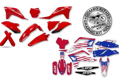 Kit plastiche+decals Ufo Patriot Gas Gas Nero UFO  - Annuncio 8979260
