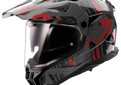 casco cross LS2 MX702 Pioneer 2 rosso - Annuncio 9762503