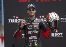 MotoGP 2025. GP dei Paesi Bassi ad Assen. Marco Bezzecchi, terzo: "Siamo migliorati, ma ancora non basta". E sulla situazione Jorge Martin-Aprilia: "Me ne frega veramente poco"