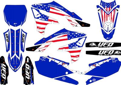 Kit grafica Ufo Patriot per Yamaha Blu UFO  - Annuncio 8971579