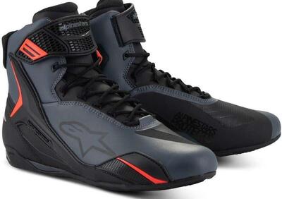 Scarpe moto Alpinestars Faster-4 nero grigio rosso - Annuncio 9679172