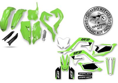 Kit plastiche+decals Ufo Stokes Kawasaki oem UFO  - Annuncio 8973834
