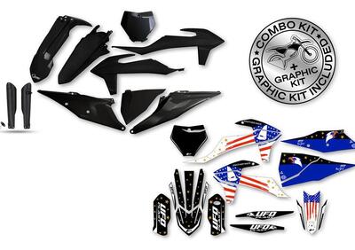 Kit plastiche+decals Ufo Patriot Ktm Nero UFO  - Annuncio 9713305