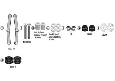 Kit di attacchi Givi D9259KIT per VOGE SR1 125 (23 - Annuncio 9652509