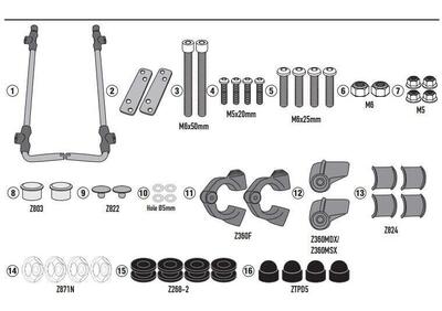 kit attacchi Givi D1155ST A8964A per NIU UQI GT (2 - Annuncio 9387431