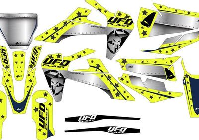 Kit grafica Ufo Stardust per Husqvarna Giallo fluo  - Annuncio 8971572