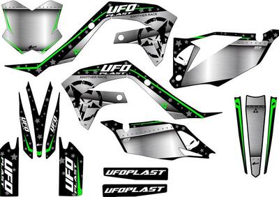 Kit grafica Ufo Tecna per Kawasaki Nero UFO  - Annuncio 8945725