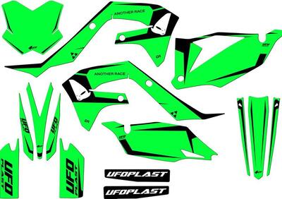 Kit grafica Ufo Tecna per Kawasaki Verde fluo UFO  - Annuncio 9203492