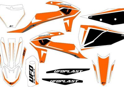 Kit grafica Ufo Apodis per Ktm Bianco UFO  - Annuncio 8947724