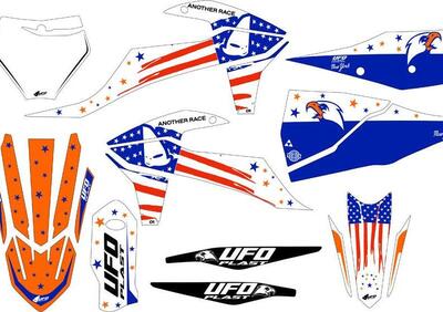 Kit grafica Ufo Patriot per Ktm oem UFO  - Annuncio 8989494