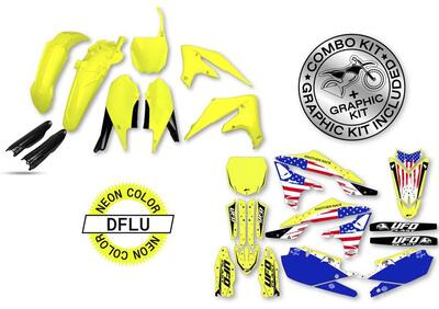 Kit plastiche+decals Ufo Patriot Yamaha Giallo flu  - Annuncio 9070957