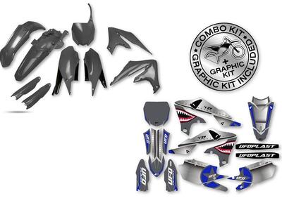 Kit plastiche+decals Ufo Thunder Yamaha Grigio YZ  - Annuncio 9074453