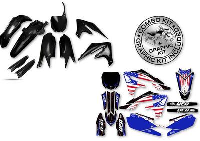 Kit plastiche+decals Ufo Patriot Yamaha Nero UFO  - Annuncio 9074770