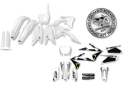 Kit plastiche+decals Ufo Apodis Suzuki Bianco UFO  - Annuncio 9072927