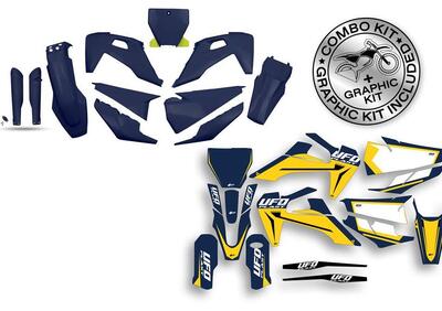 Kit plastiche+decals Ufo Stokes Husqvarna Blu UFO  - Annuncio 9709732