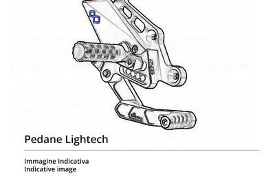 Coppia pedane regolabili Lightech FTRYA012W con po - Annuncio 8986986