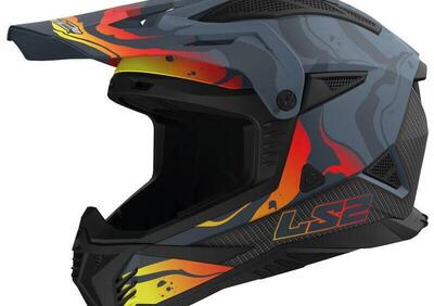 casco offroad LS2 MX708 Fast 2 grigio - Annuncio 9791707