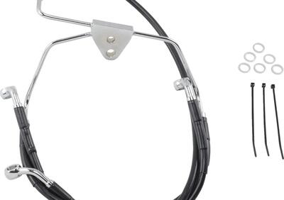 Tubo freno ant treccia Nero FLHT e FLHX disco dopp Drag Specialties - Annuncio 9791709