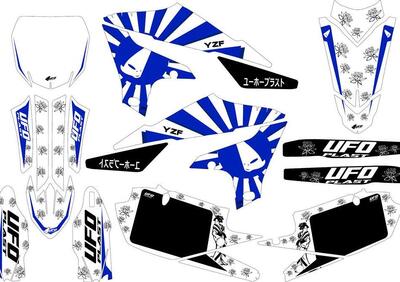 Kit grafica Ufo Akaishi per Yamaha Bianco UFO  - Annuncio 8986551