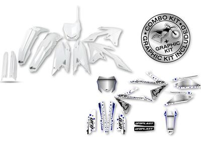 Kit plastiche+decals Ufo Stardust Suzuki Bianco UF  - Annuncio 9070963