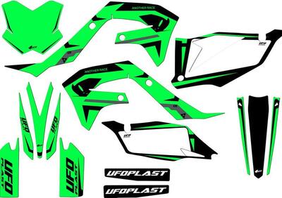 Kit grafica Ufo Apodis per Kawasaki Verde fluo UFO  - Annuncio 9213969
