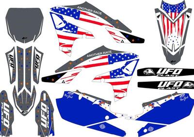 Kit grafica Ufo Patriot per Yamaha Grigio YZ UFO  - Annuncio 9379826