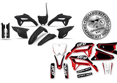 Kit plastiche+decals Ufo Stokes Honda Nero UFO  - Annuncio 8989636