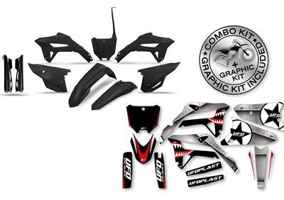 Kit plastiche+decals Ufo Thunder Honda Nero UFO  - Annuncio 8981748
