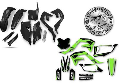 Kit plastiche+decals Ufo Apodis Kawasaki Nero UFO  - Annuncio 8986786